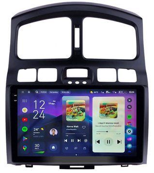 Штатна магнітола Teyes CC4 Pro 2K 12+256 Gb Hyundai Santa Fe SM 2000-2012 JAC S1 (Rein) 1 2007-2013 9"