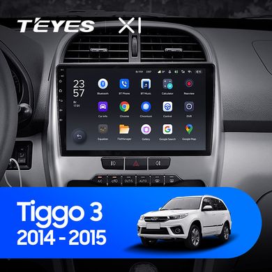 Штатная магнитола Teyes X1 2+32Gb Wi-Fi Chery Tiggo 3 2014-2015 10"
