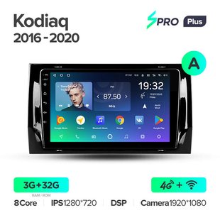 Штатная магнитола Teyes sPRO Plus 3GB+32GB 4G+WiFi Skoda Kodiaq (2016-2020)