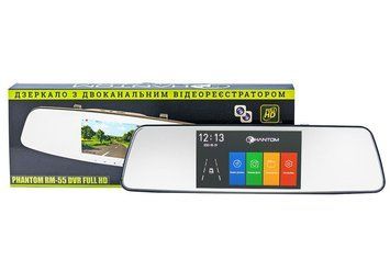 Зеркало с видеорегистратором Phantom RM-55 DVR Full HD