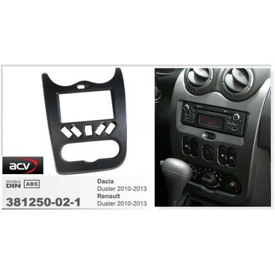 Рамка перехідна ACV 381250-02-1 Renault Duster (SD) 04.2010- антрацит