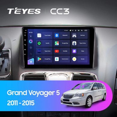 Штатная магнитола Teyes CC3 6+128 Gb 360° Chrysler Grand Voyager 5 2011-2015 9"