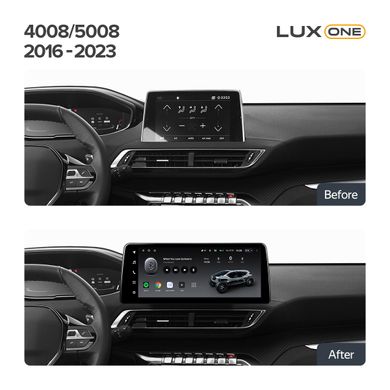 Штатна магнітола Teyes LUX ONE 4+32 Gb Peugeot 4008 5008 2016-2023 12.3"