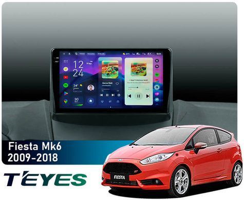 Штатная магнитола Teyes CC4 2K 6+64 Gb Ford Fiesta Mk 6 (F1) 2009-2018 (A) 9" (L1)