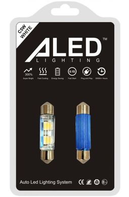 Розмір LED ALed Festoon (C5W) 36мм Wh