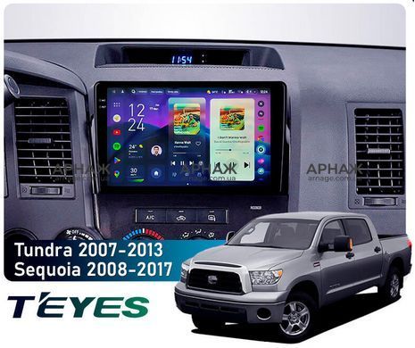 Штатна магнітола Teyes CC4 Pro 2K 8+128 Gb Toyota Tundra XK50 2007-2013 Sequoia XK60 2008-2017 10"