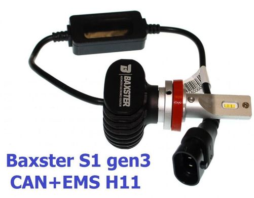 Baxster S1 gen3 H11 6000K CAN+EMS