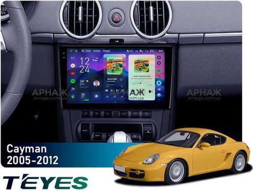 Штатна магнітола Teyes CC4 2K 8+128 Gb Porsche Cayman 987 2005-2012 9" (L2)