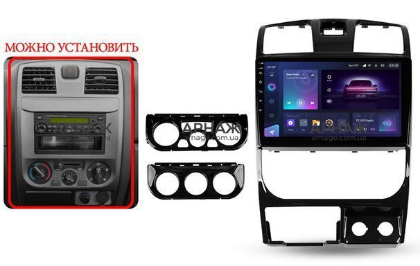 Штатна магнітола Teyes CC3 2K 4+32 Gb Great Wall Wingle 5 2011-2015 10"