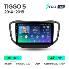 Штатная магнитола Teyes sPRO Plus 3GB+32GB 4G+WiFi Chery Tiggo 5 (2014-2018)