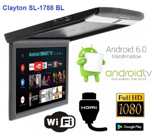 Монітор потолочний Clayton SL-1788 BL Android