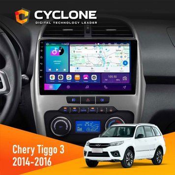Штатная магнитола CYCLONE Chery Tiggo 3 2014-2016 C10-002 2/32. 4G. 2k