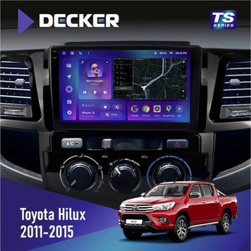 Штатна магнітола DECKER Toyota Fortuner 2011-2015 TS TS9-003 4x64. DSP 4G. 2k