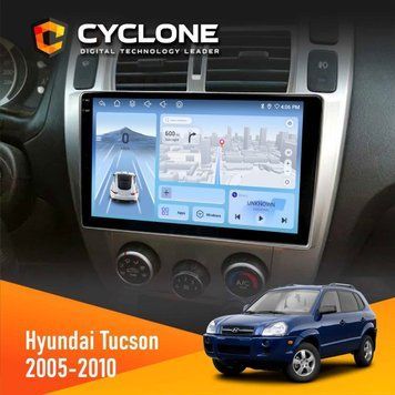 Штатна магнітола CYCLONE Hyundai Tucson 2005-2010 C10-012 4/64 DSP 4G