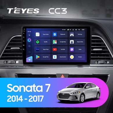 Штатная магнитола Teyes CC3 2K 4+64 Gb Hyundai Sonata 7 LF 2014-2017 (A) 9"