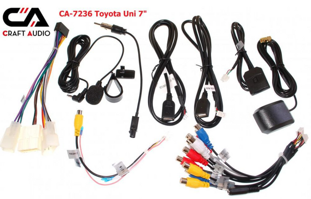 Штатная магнитола CraftAudio CA-7236 Toyota Uni 7'