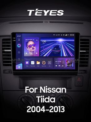 Штатна магнітола Teyes CC3 2K 6+128 Gb Nissan Tiida C11 2004-2013 (F2) 9"