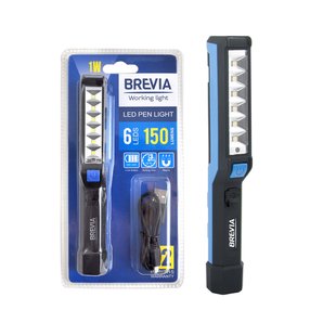 Фонар інспекційний Brevia 11210 LED Pen Light 6SMD+1W LED 150lm