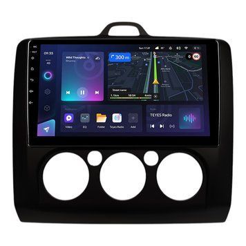 Штатна магнітола Teyes CC3L 4+32 Gb Ford FOCUS 2004-2014 MT AC Black 9"