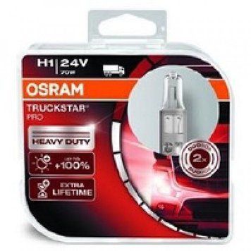 Автолампа Osram 64155TSP H1 70W 24V P14.5S 10X2 HardDuopet