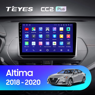 Штатная магнитола Teyes CC2 PLUS 4+64 Gb Nissan Altima L34 (0Din) 2018-2020 10"