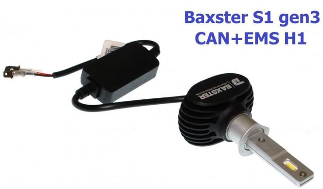 Світлодіодні автолампи Baxster S1 gen3 H1 6000K CAN+EMS