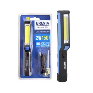 Фонар інспекційний Brevia 11220 LED Pen Light 2W COB+1W LED 150lm