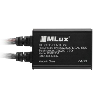LED автолампы MLux Black Line HB3/HB4 55 Вт 5000