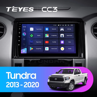 Штатна магнітола Teyes CC3 2K 6+128 Gb Toyota Tundra XK50 2013-2020 9"