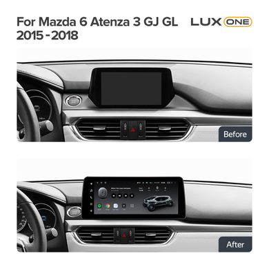 Штатна магнітола Teyes LUX ONE 4+32 Gb Mazda 6 Atenza 3 GJ GL 2015-2018 12.3"