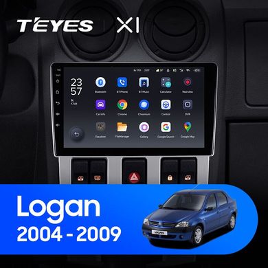 Штатная магнитола Teyes X1 2+32Gb Wi-Fi Renault Logan 1 2004-2009 9"