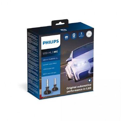Светодиодные автолампы Philips H1 11258U90CWX2 LED Ultinon Pro9000 +250% 12/24V