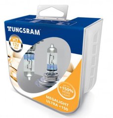 Автолампы Tungsram H7 55W 12V Megalight Ultra +150% 58520NXNU PB2