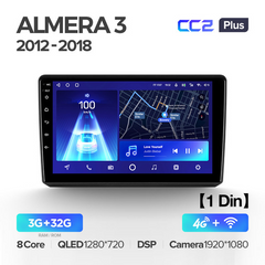 Teyes CC2 Plus 3GB+32GB 4G+WiFi Nissan Almera 3 G15 (2012-2018)