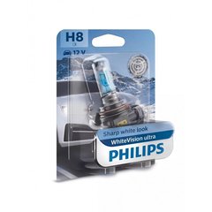 Галогенная лампа Philips 12360WVUB1 H8 WhiteVision ultra +60% (3800K) B1
