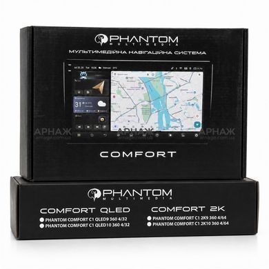 Автомагнітола Phantom COMFORT C1 2K10 360 4/64