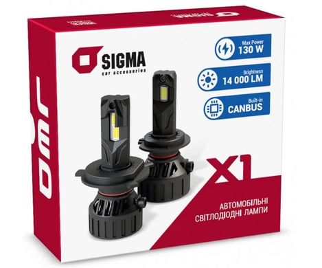LED автолампы Sigma X1 65W HB3/HB4