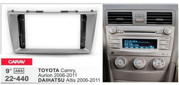 Рамка перехідна Carav 22-440 Toyota Camry. Aurion. Daihatsu Altis