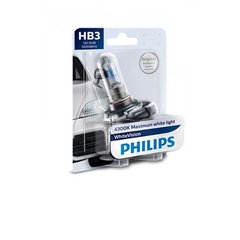 Автолампа Philips 9005WHVB1 HB3 65W 12V P20d WhiteVision +60% (4300K)