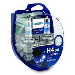 Автомобильные лампы Philips 12342RGTS2 H4 60/55W 12V P43T RacingVision GT200 +200%