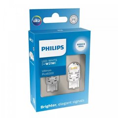 LED автолампы Philips 11065CU60X2 W21W LED Ultinon Pro6000 SI 12V WX3x16d white