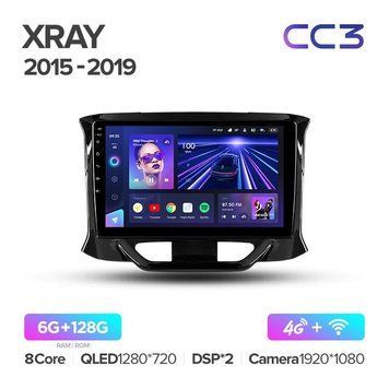 Штатна магнітола Teyes CC3 6+128 Gb LADA Xray 2015-2019 9"
