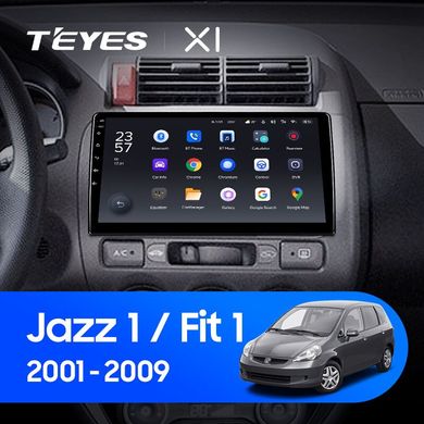 Штатная магнитола Teyes X1 2+32Gb Honda Jazz 1 GD Fit 1 2001 - 2009 9"
