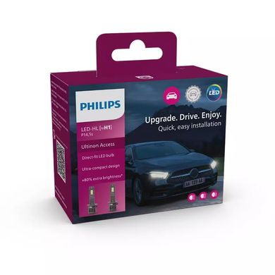 Led автолампы Philips H1 11258U2500CX Ultinon Access +80% 12V