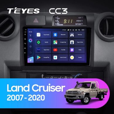 Штатная магнитола Teyes CC3 2K 6+128 Gb Toyota Land Cruiser 70 Series LC 79 2007-2020 9"