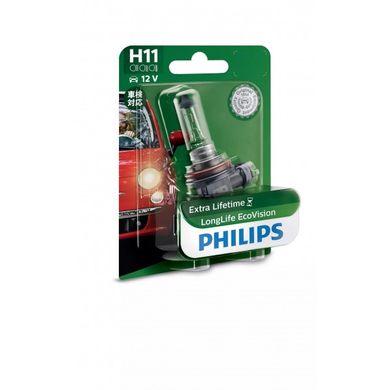 Галогенна лампа Philips 12362LLECOB1 H11 55W 12V PGJ19-2 LLECO
