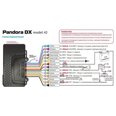 Мотосигналізація Pandora Moto DX-42