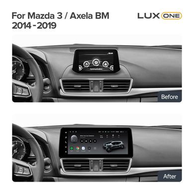 Штатная магнитола Teyes LUX ONE 4+32 Gb Mazda 3 Mazda3 3 Axela BM 2013-2017 12.3"