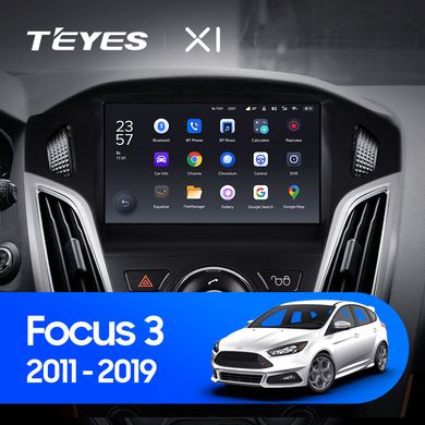 Штатная магнитола Teyes X1 2+32Gb Wi-Fi Ford Focus 3 Mk 3 2011-2019 9"