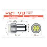 Led автолампи AMS VISION P21 V8 1157 5500K